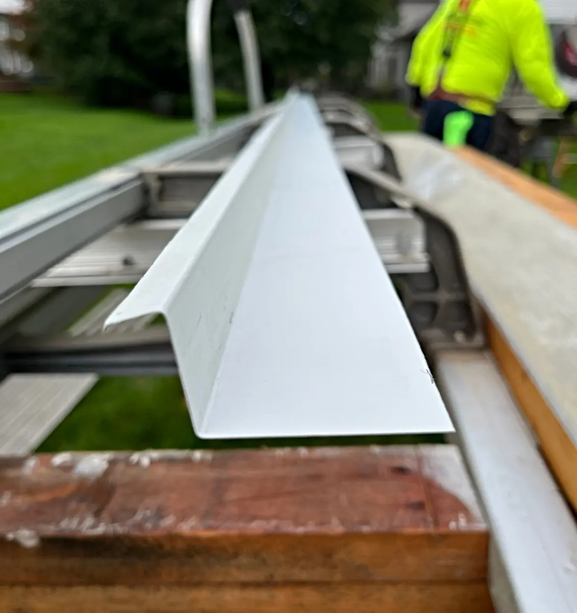 Gutter installation in Aurora IL by A&E Roofing and Siding