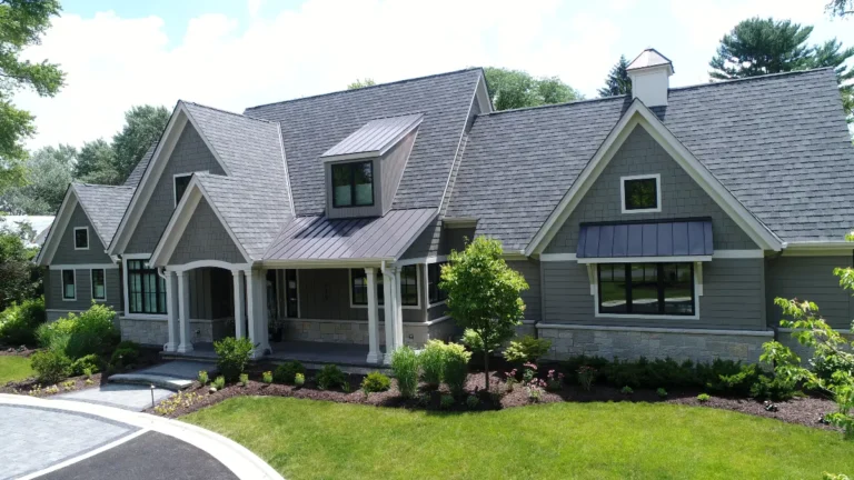 "new roof installation in Napverville IL by A&E Roofing and Siding"