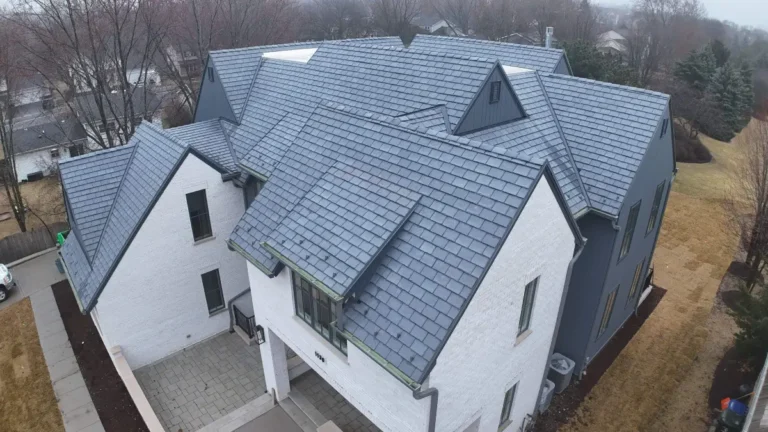 "New roof replacement in Naperville IL by A&E Roofing and Siding"