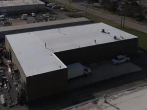 Commercial flat roof installation Yorkville IL by A&E Roofing and Siding