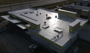 Commercial roof installation Oak Brook IL by A&E Roofing and Siding